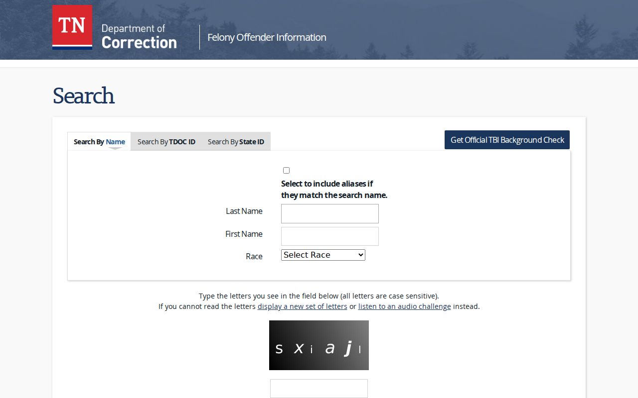 Shelbyville public records options in the Tennessee FOIL search