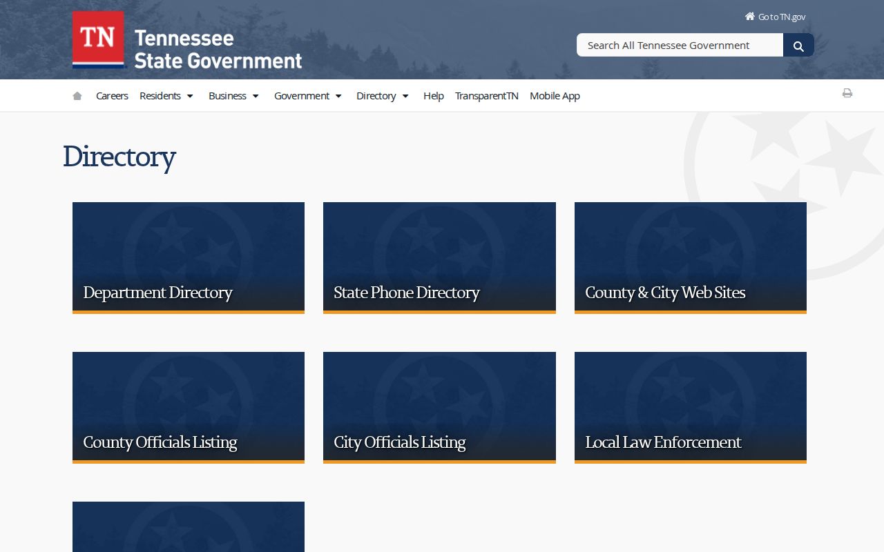 Shelbyville voter registration records and Tennessee official directory choices